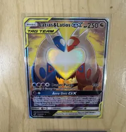 Pokemon TCG Latias & Latios GX TAG TEAM Full Art 170/181 Sm-Team Up Holo - Image 1