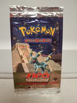 Pokemon TCG 1st Ed Neo Discovery Booster Pack Open/Empty Umbreon - Image 1