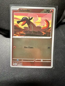 Pokemon TCG Salandit 015/088 Reverse Holo Perfect Order NM - Image 1