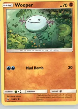 Wooper 96/214 Common Unbroken Bonds Pokemon Near Mint - Image 1