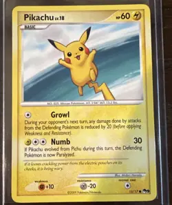 Pokemon Pikachu Promo Pop Series 9 15/17 LP - Image 1