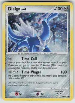 Dialga DP49 Holo Promo Diamond and Pearl Promos Pokemon Lightly Played - Image 1