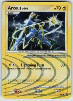 Arceus (AR6) AR6 Holo Holo Rare Arceus Pokemon Lightly Played - Image 1