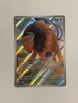 Tauros 096/086 Me04: Chaos Rising Holo Pokemon TCG NM Illustration Rare - Image 1