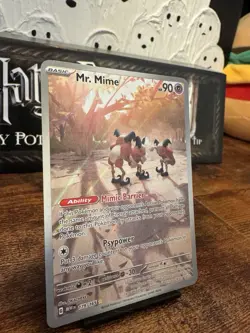 Pokemon TCG Mr. Mime Scarlet & Violet 151 179/165 Illus Rare Holo 90 HP - Image 3