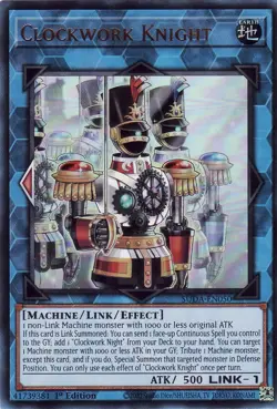 Yugioh! Clockwork Knight - SUDA-EN050 - Ultra Rare - 1st Edition Near Mint, Engl - Image 1