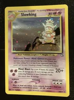 Pokemon Slowking Holo Rare Neo Genesis 14/111 WOTC Vintage 2000 - Image 1