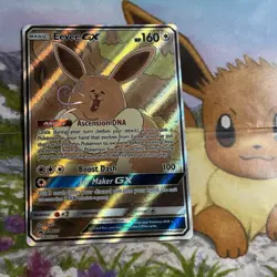 Pokemon TCG Eevee GX SM233 Full Art Black Star Promo Sun & Moon - Image 1