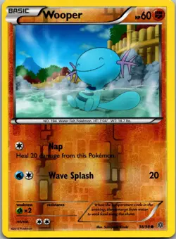 Wooper 38/98 Common Ancient Origins Pokemon Reverse Holo Near Mint - Image 1