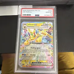 2025 Pokemon Pre Prismatic Evolutions #030 Jolteon Ex PSA 10 - Image 1