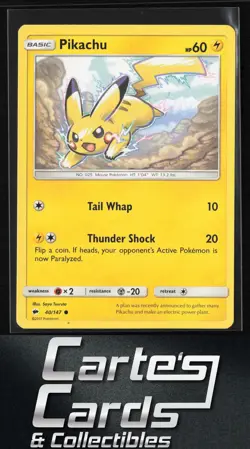Pikachu Pokemon #40/147 Common - Image 1