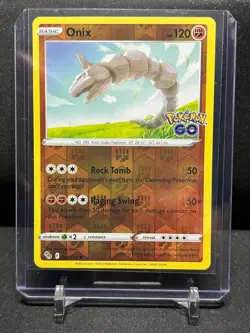 Onix 036/078 Reverse Holo Pokemon 2022 Sword & Shield GO NM - Image 1