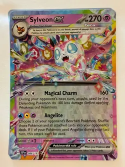 SYLVEON EX 086/191 DOUBLE RARE SURGING SPARKS POKEMON NM/M - Image 1