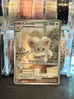 2025 Pokemon SV Black Bolt Cinccino Illustration Rare #153/086 - Image 1