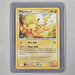 Pokemon TCG Pikachu LV.17 – Platinum Arceus 71/99 – 2009 Lightning Type – LP - Image 1