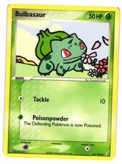Pokemon TCG Bulbasaur 045/100 Common Crystal Guardians 45/100 LP - Image 1