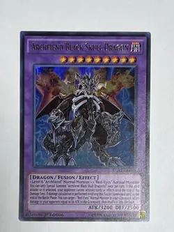 YuGiOh! TCG || Archfiend Black Skull Dragon - Ultra Rare - 1st Ed CORE-EN048 - Image 3
