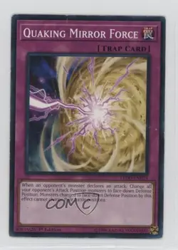 Quaking Mirror Force 1st Ed. YuGiOh Legendary Dragon Decks #LEDD-ENB23 - Image 1