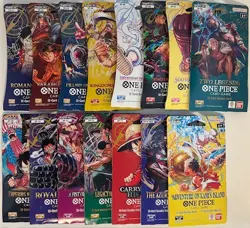 One Piece English OP01–OP15 Complete Sleeved Booster Set 🔥 Lot of 15 - Image 1