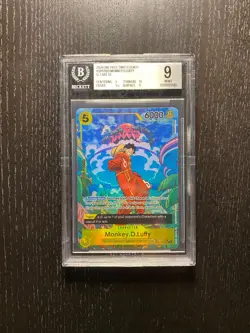 2024 One Piece CCG EN Monkey D. Luffy Treasure Rare OP07-109 BGS 9 (NEW SLAB) - Image 1