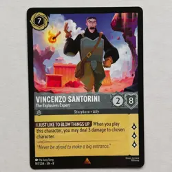 Vincenzo Santorini 197/204 Disney Lorcana Reign of Jafar Regular Rare Card NM - Image 1
