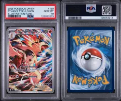 TCG Ethan's Typhlosion Destined Rivals Illustration Rare Card 190/182 PSA 10 - Image 3