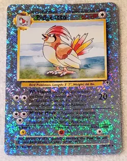 Pidgeotto 34/110 Legendary Collection Firework Reverse Holo Pokemon Card DMG - Image 1