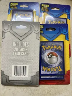 4 New Pokemon 20 Mystery Card w/ 1 Rare Foil Factory Sealed Box Set 2019 728192477089 - Image 2