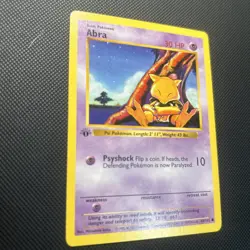 Pokemon Card TCG Abra Shadowless Base Set 1st Edition Common 43/102 VLP - Image 2