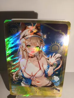 KIRARA GENSHIN IMPACT SSR Holographic Custom Art Goddess Story Anime Card - Image 1