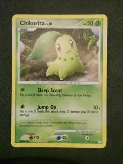 CHIKORITA - 77/123 - MYSTERIOUS TREASURES - COMMON - POKEMON CARD - Image 1