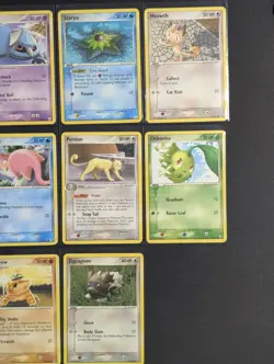 Pokemon Card Lot (13) EX Era 2004-2005 Staryu Starmie Slowpoke Chikorita Meowth - Image 3