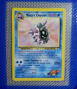 Pokemon Misty's Cloyster Unlimited Edition Regular Card 029/132 Gym Heroes - Image 1