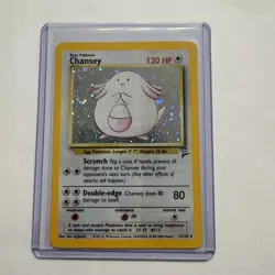Chansey 3/130 Holo Rare Base Set 2 Pokemon Card TCG Wizards NM/LP - Image 3