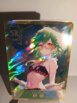SUCROSE GENSHIN IMPACT SR Holographic Custom Art Goddess Story Anime Card - Image 1
