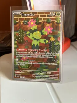 Maractus 160/159 Journey Together Full Art Ultra Rare Holo Pokemon Card NM - Image 1
