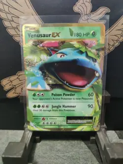 Pokemon TCG Venusaur EX Ultra Rare Holo Card Evolutions 1/108 NM Condition - Image 1