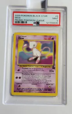 2000 Black Star Mew, PSA 9, Promo Pokemon Card #8 - Image 1