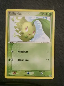 CHIKORITA - 51/115 - EX UNSEEN FORCES - COMMON - POKEMON CARD - Image 1