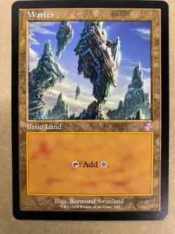 MTG 1x RETRO Wastes # 410 Time Spiral Remastered Magic the Gathering Card x1 NM - Image 1