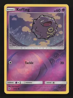 Koffing 28/68 - Hidden Fates - Reverse Holo Pokemon Card - Near Mint - Image 1