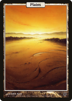 Plains - Full Art #136 (MP) Unhinged UNH Magic MTG - Image 1