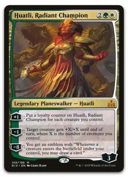 Huatli, Radiant Champion #159 (LP) Rivals of Ixalan RIX Magic MTG - Image 1