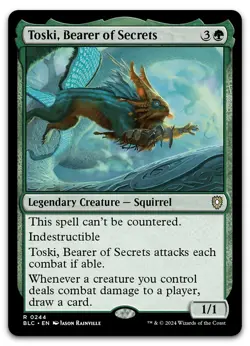 Toski, Bearer of Secrets #244 (NM) Bloomburrow BLC Magic MTG - Image 1