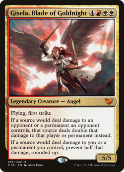 Gisela, Blade of Goldnight #219 (DMG) Commander 2015 C15 Magic MTG - Image 1