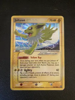 Pokemon Jolteon Star Holo Ultra Rare 101/108 EX Power Keepers 2007 70 HP - Image 1
