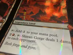 FOIL NFC Miscut Shivan Gorge FTV Realms MTG Magic the Gathering *Creased* - Image 3
