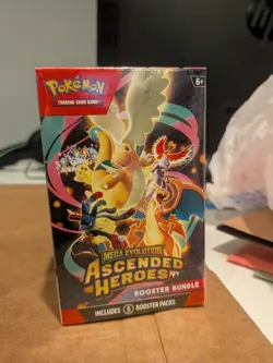 Pokemon TCG Mega Evolution Ascended Heroes Booster Bundle Box 6 Packs Lot of 2 - Image 2