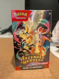 Pokemon TCG Mega Evolution Ascended Heroes Booster Bundle Box 6 Packs Lot of 2 - Image 3