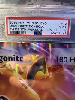 2016 Pokemon XY Evolutions Kanto Power Dragonite EX Jumbo Holo PSA 9 72/108! - Image 3